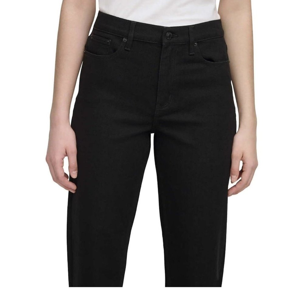 Calvin Klein Jeans Women's Size 14 Jet Black Ladies' Cotton Pants New